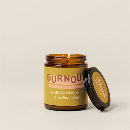 Glass Jar Candle with Lid - Label