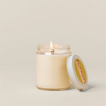 Glass Jar Candle with Lid - Label