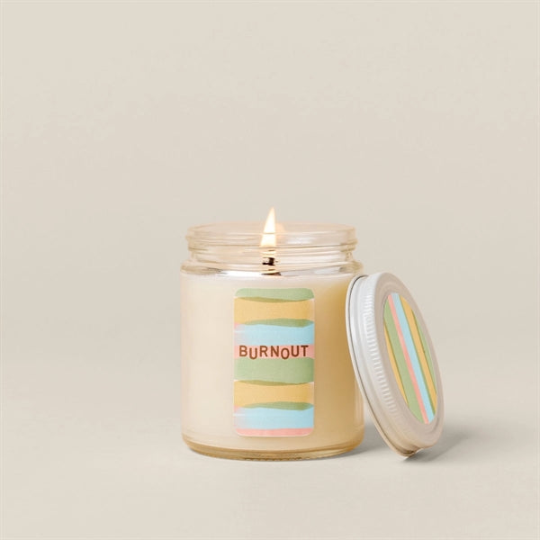 Glass Jar Candle with Lid - Label