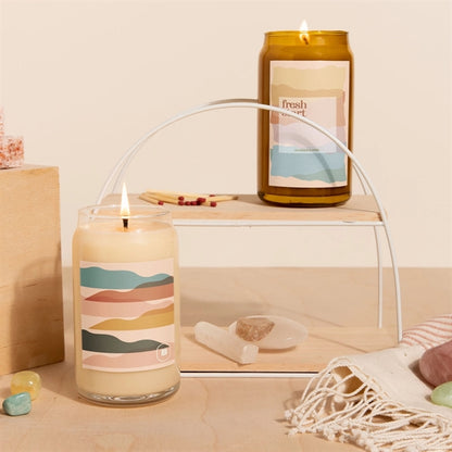 Beer Can Glass Candle - Label