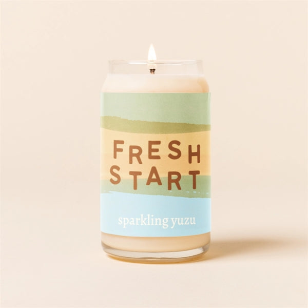 Beer Can Glass Candle - Label
