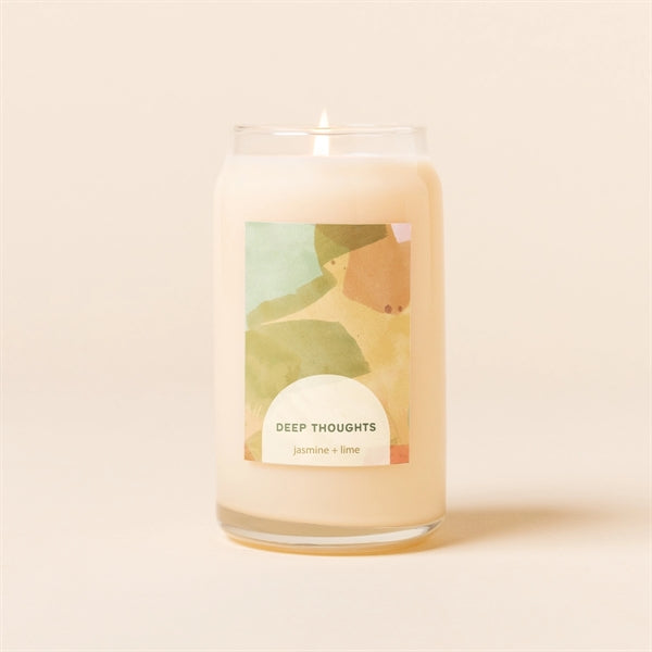 Beer Can Glass Candle - Label