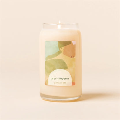 Beer Can Glass Candle - Label