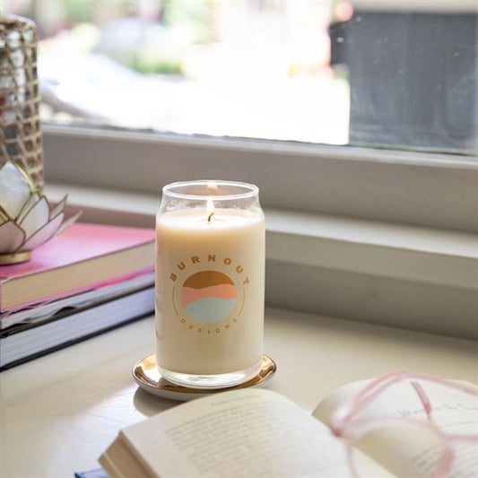 Beer Can Glass Candle - Direct Print