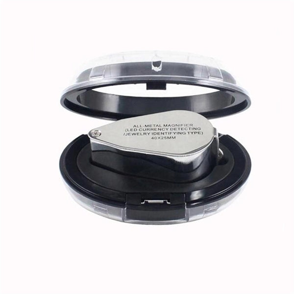 Foldable 40X Magnification Pocket Jewellery Loupe With Light
