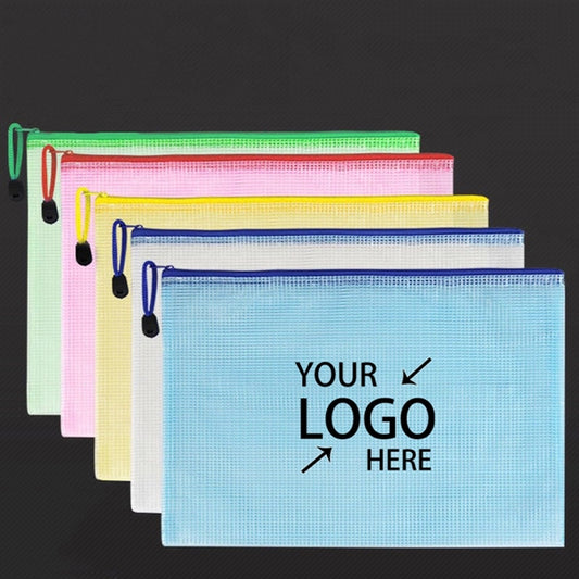 Mesh Zipper Pencil Pouch