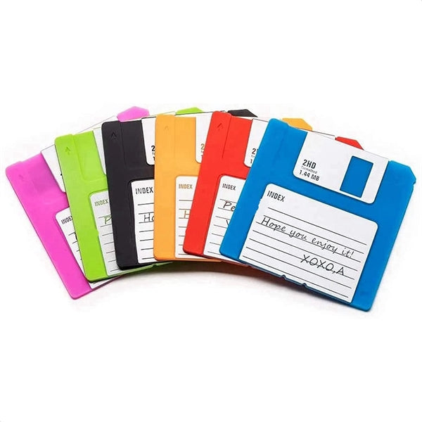 Silicone Floppy Disk Coaster For Tables
