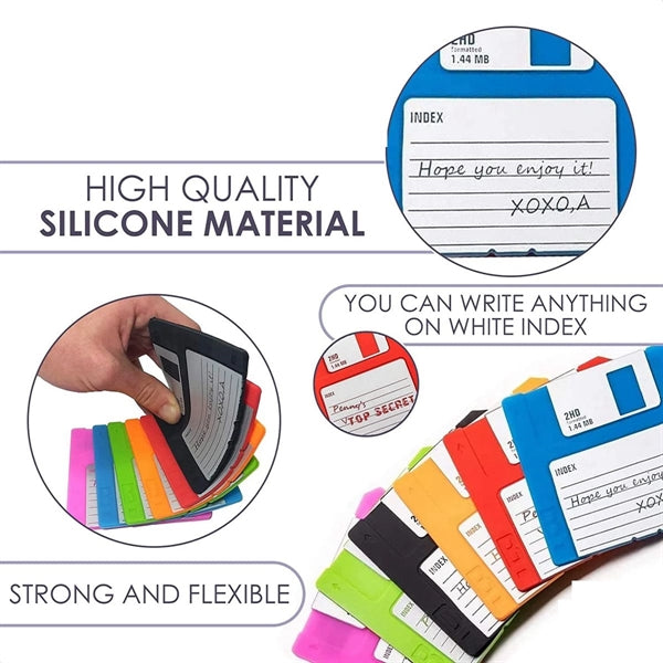 Silicone Floppy Disk Coaster For Tables