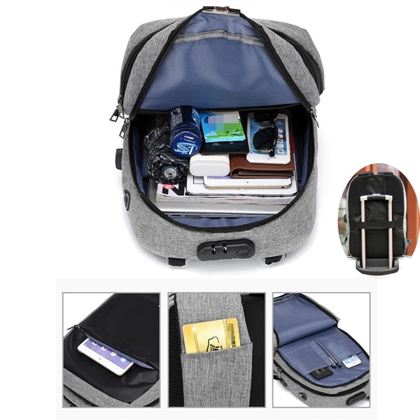 Travel And Laptop Backpack With Usb Charging