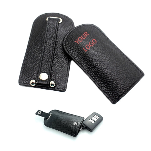 Genuine Leather Car Faraday Bag For Key Fob