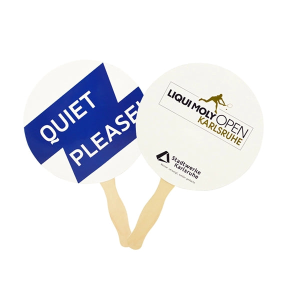 Two Sided Sandwiched Paper Hand Fan