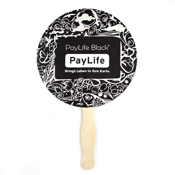 Two Sided Sandwiched Paper Hand Fan