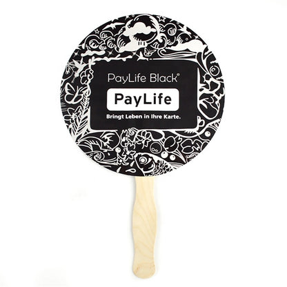 Two Sided Sandwiched Paper Hand Fan