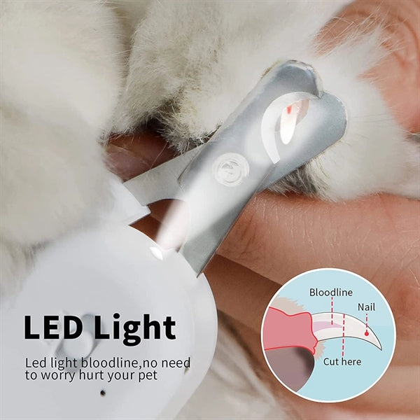 Pet Nail Clippers with LED