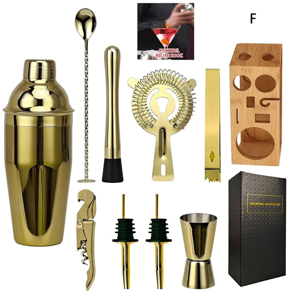 10Pcs Cocktail Shaker Set