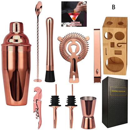 10Pcs Cocktail Shaker Set