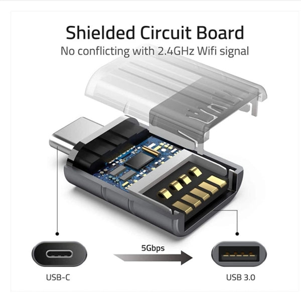 Zinc Alloy USB Type C Adapter Wide Compatibility