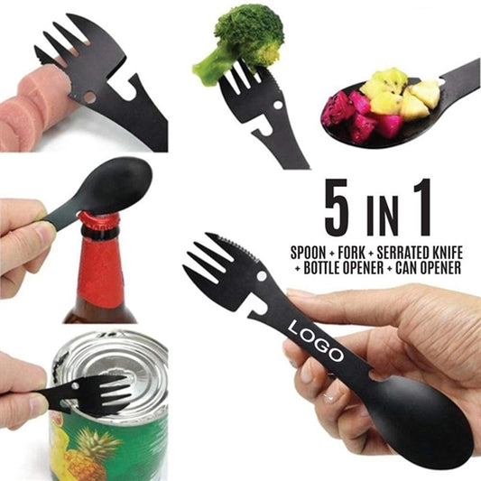 Multifunctional 5 In 1 Outdoor Spoon