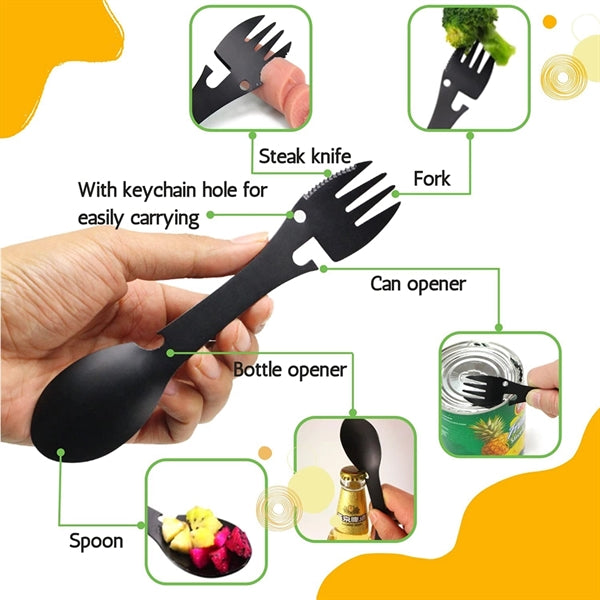 Multifunctional 5 In 1 Outdoor Spoon