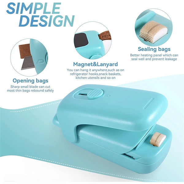 2 in 1 Heat Sealer and Cutter with Lanyard