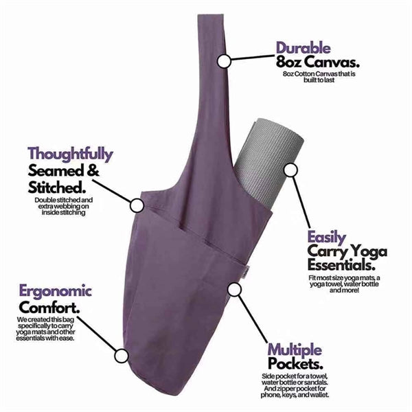 Eco Friendly Canvas Custom Yoga Mat Bag