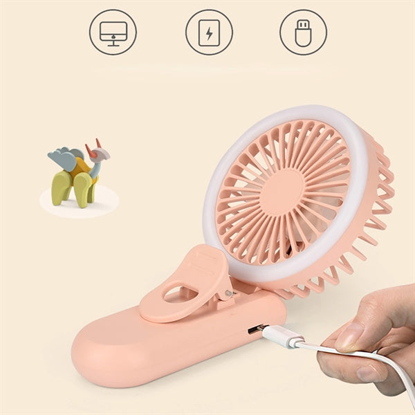 Mini Light Phone Clip Fan