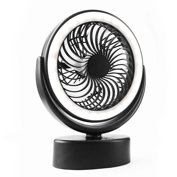 Portable Camping Fan With Led Lantern