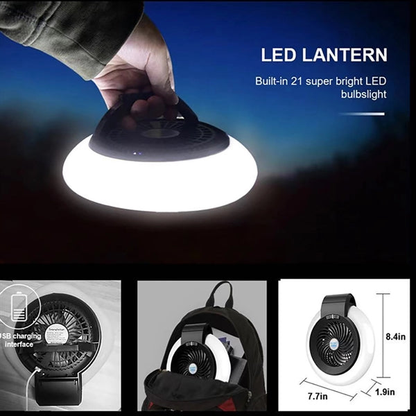 Camping Fan With Night Light