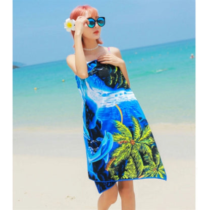 25"x 50" Sublimated Microfiber Sand Proof Beach Towel