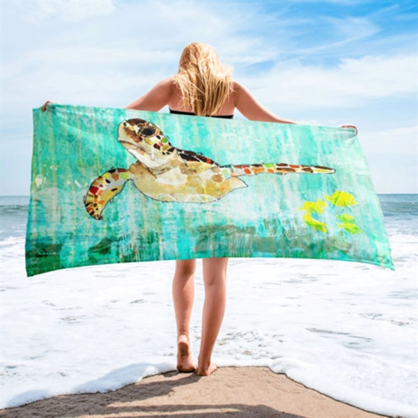 Sublimated Microfiber Terry Beach Towel