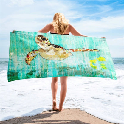 Sublimated Microfiber Terry Beach Towel