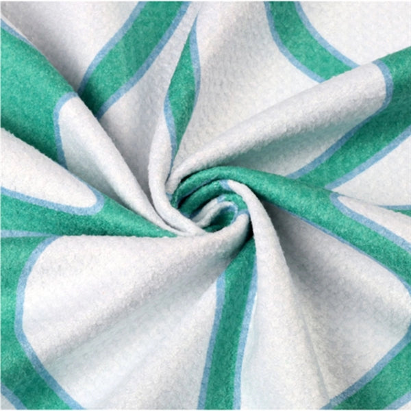 30"x 60" Sublimated Sand Proof Waffle Microfiber Beach Towel