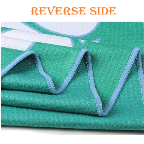 40"x 75" Sublimated Waffle Microfiber Sand Proof Beach Towel