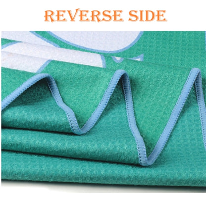40"x 75" Sublimated Waffle Microfiber Sand Proof Beach Towel