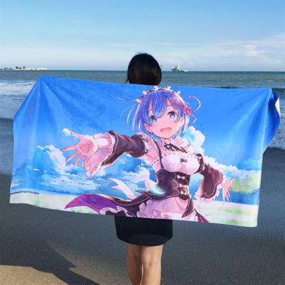 25"x 50" Sublimated Heavyweight Microfiber Beach Towel