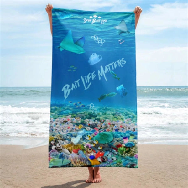 40" x 75" King size Sublimated Heavyweight Microfiber Beach