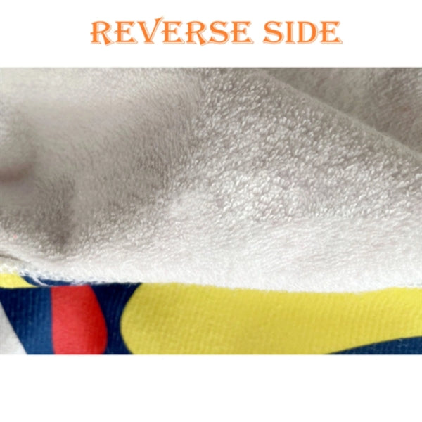 40"x 75" Sublimated Plush Microfiber Beach Towel