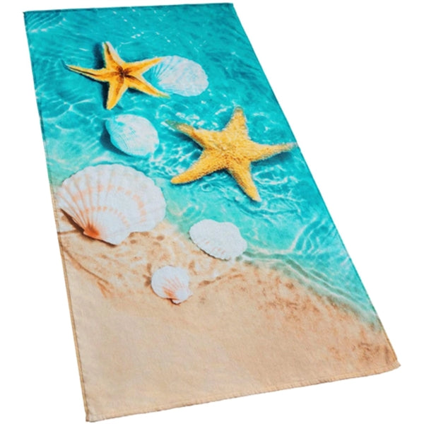 40"x 75" Sublimated Plush Microfiber Beach Towel