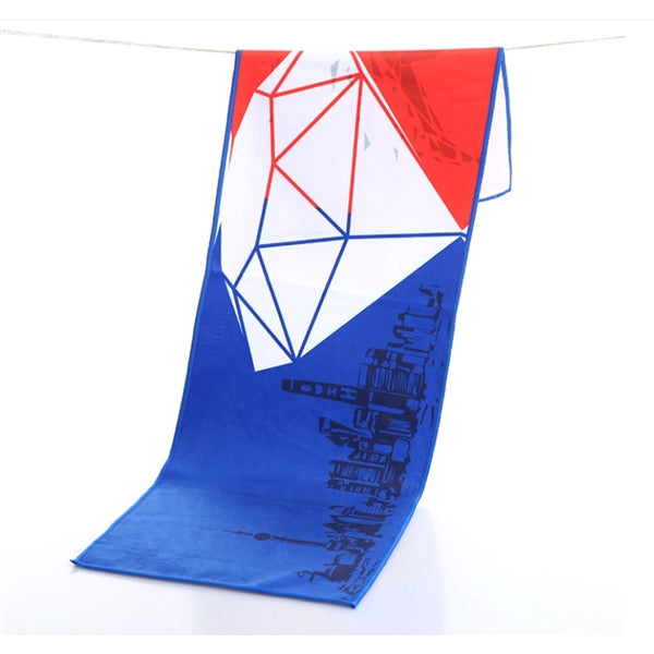 12"x 20" Sublimated Plush Microfiber Golf Towel w/ Grommet