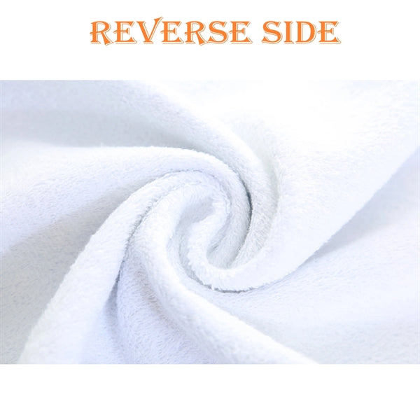 12"x 20" Sublimated Plush Microfiber Golf Towel w/ Grommet