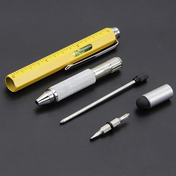 Ruler Pen with Level, Screwdriver & Stylus