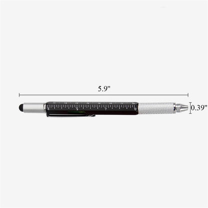 Ruler Pen with Level, Screwdriver & Stylus