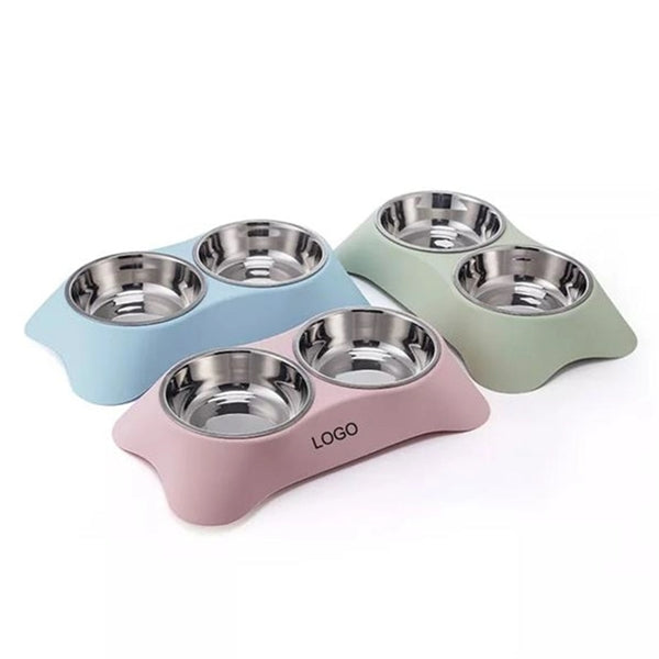 Stainless Steel Double Pet Bowl