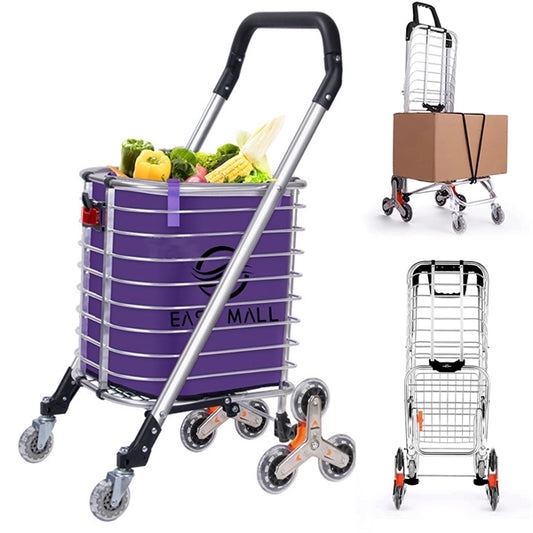 Stair Climb Collapsible Shopping Trolley Cart