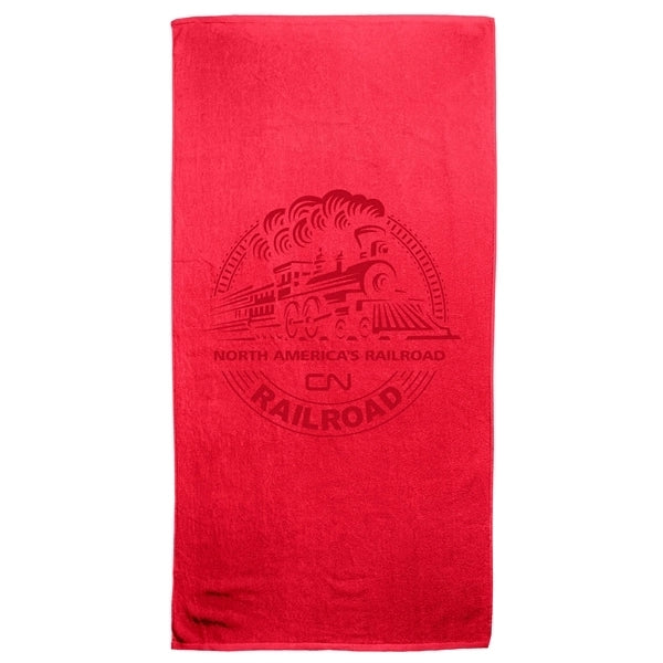 Large Velour Beach Towel Hemmed (35 X 60) 14lbs/dzn