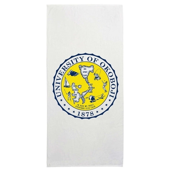 Large Velour Beach Towel Hemmed (35 X 70) 15lbs/dzn