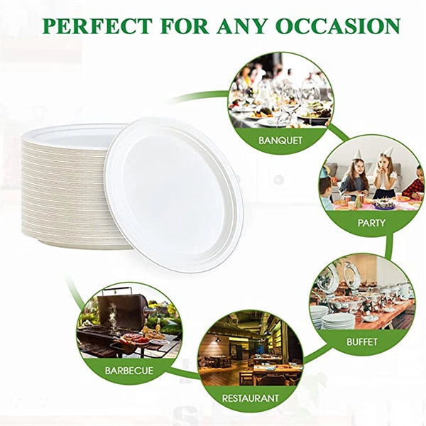 7" Disposable Paper Plate