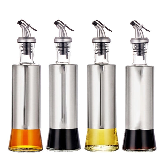 Stainless Steel Glass Oil Jug Bottle
