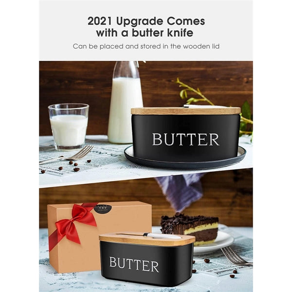 Large Butter Dish with Lid
