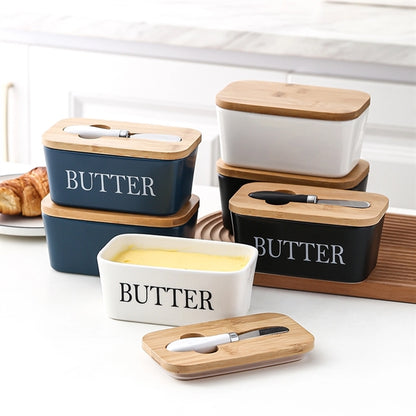 Large Butter Dish with Lid